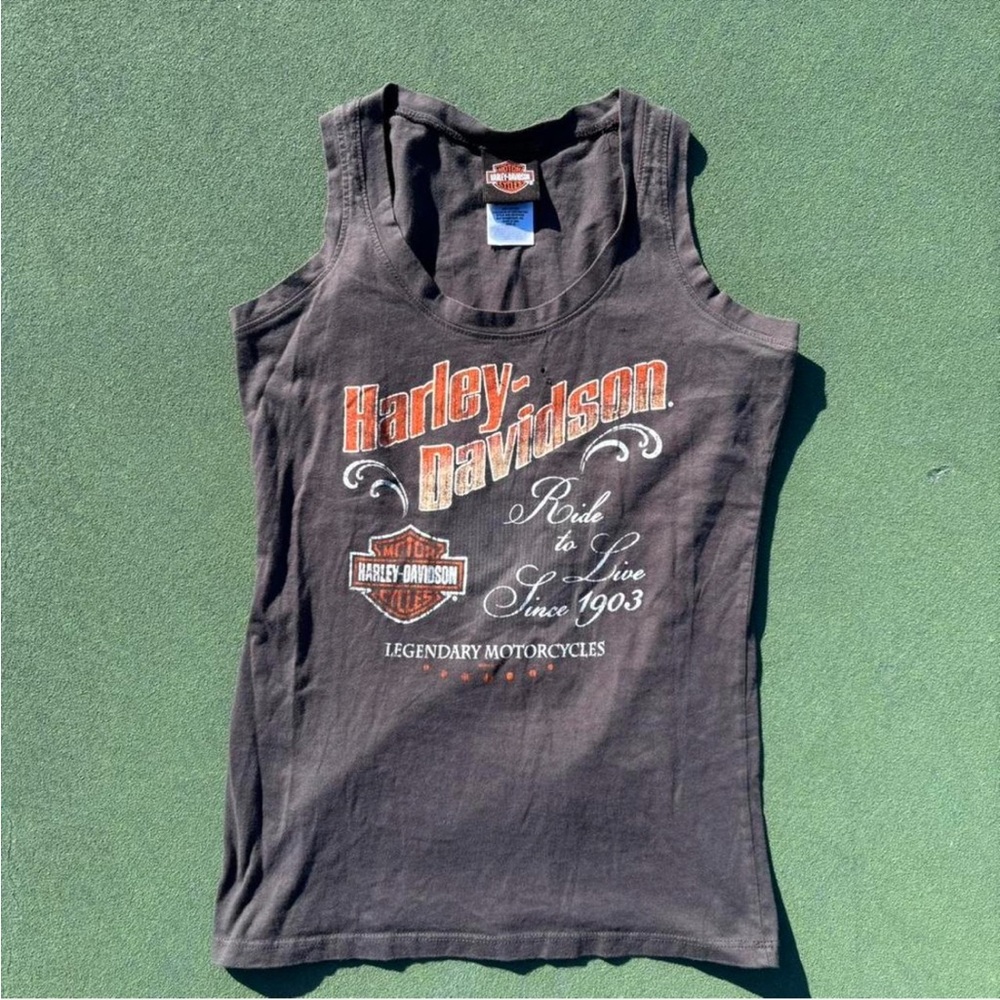 Vintage Harley-Davidson Black Tank Top with